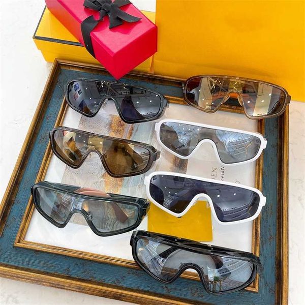 

sunglasses 2023 new f family ins net red of the same style male letter printing one-piece lens sunglasses female ffm0084, White;black