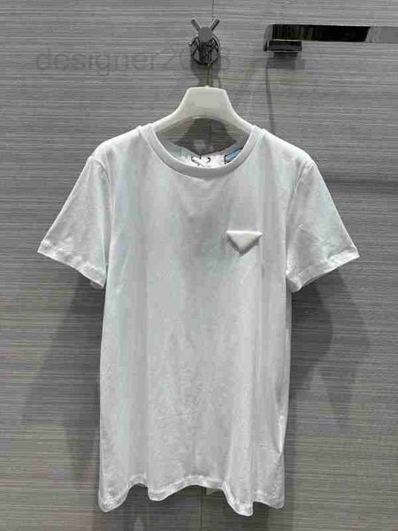 

women's t-shirt designer 2023 summer women designers t shirts fashion soild colour bandage short sleeve tshirts lady tees luxury casual, White