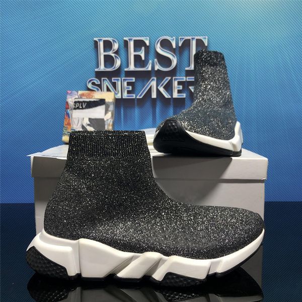 

women balencaigaly slip-on balencigaly designer trainer paris plate-forme sock sneaker casual speed shoes black men white air sole outdoor s