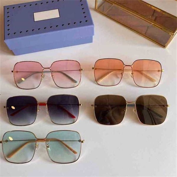 

version ni ni's same metal fine frame sunglasses net red transparent glasses are simple and fashionable, White;black