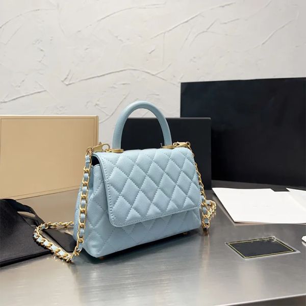 

designer bags luxury handbags gold chains purse shoulder bag for women lady portable tote handbags caviar cowhide purse women fashion messen