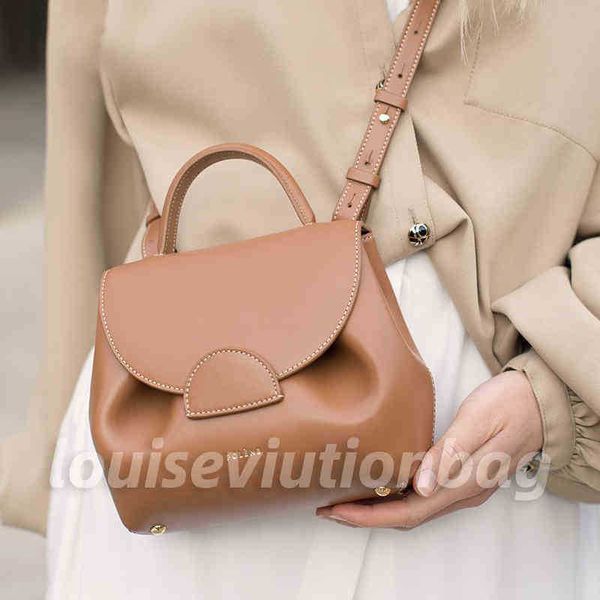 

bags polene evening france small female bag french design light luxury single shoulder crossbody bags portable leather handbag