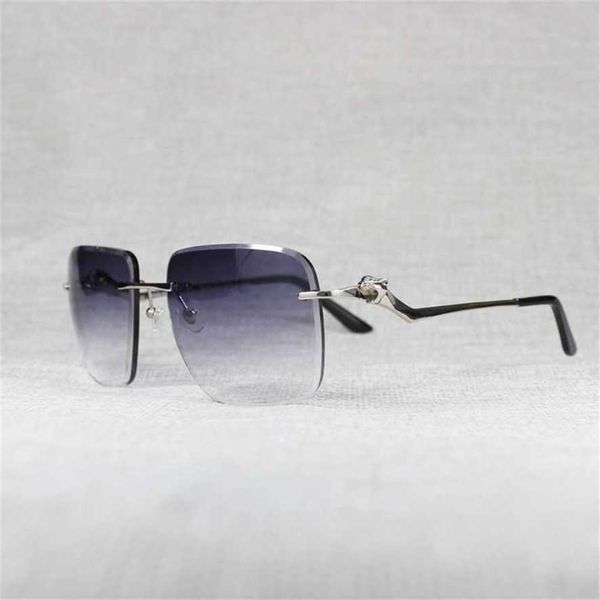 

oversize rimless sunglasses men leopard style new lens shape women shade clear galsses frame reading gafas for outdoor, White;black
