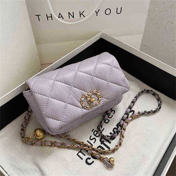 

handbag 2023 fashion women's bag leather quality handbag small women's and lingge embroidered wire messenger chain texture shoulde