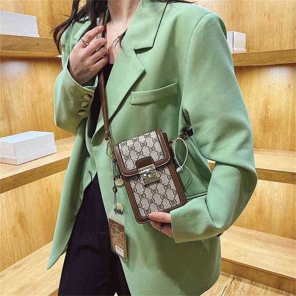 

handbag 2023 fashion women's bag leather quality handbag women's super fire printing mobile phone square bag