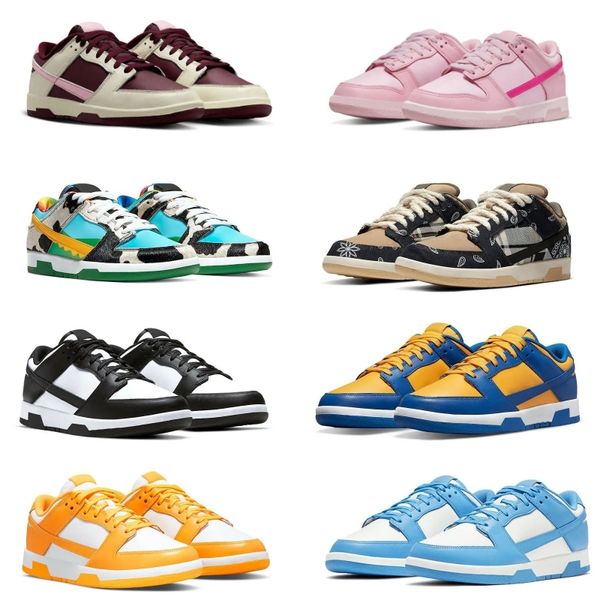 

2023 new designer running shoes valentines day black white panda university blue men women sneakers