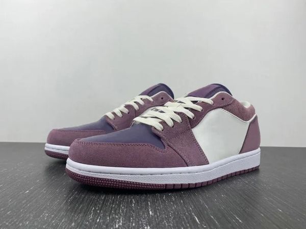 

jumpman 1 low unity basketball designer shoes purple smoke sail white i womans mans fashion sport zapatos sneakers chaussures come with box
