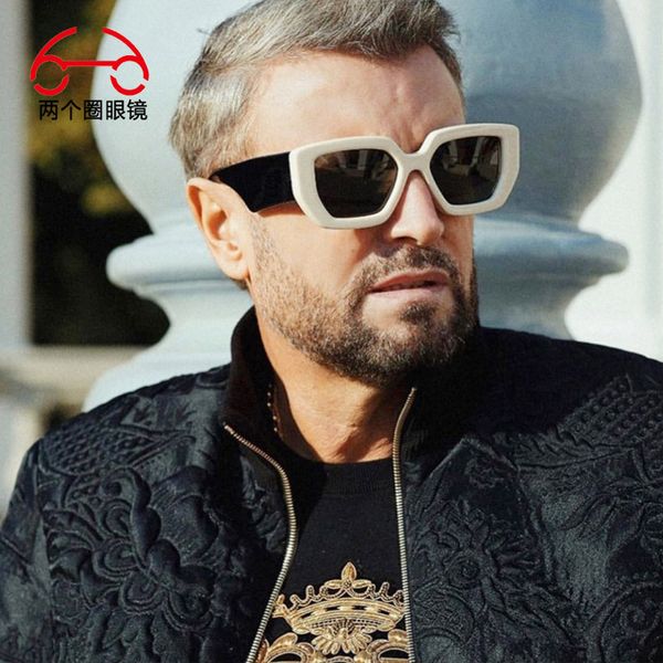 

box trend wide leg sunglasses large frame female sunglasses mirror frame, over glasses sunglasses,, White;black
