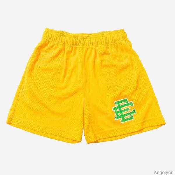 

summer mens fashion men's t-shirts brand ee basic shorts eric emanuel casual mesh short newyork city skyline designers gym running fitn, White;black