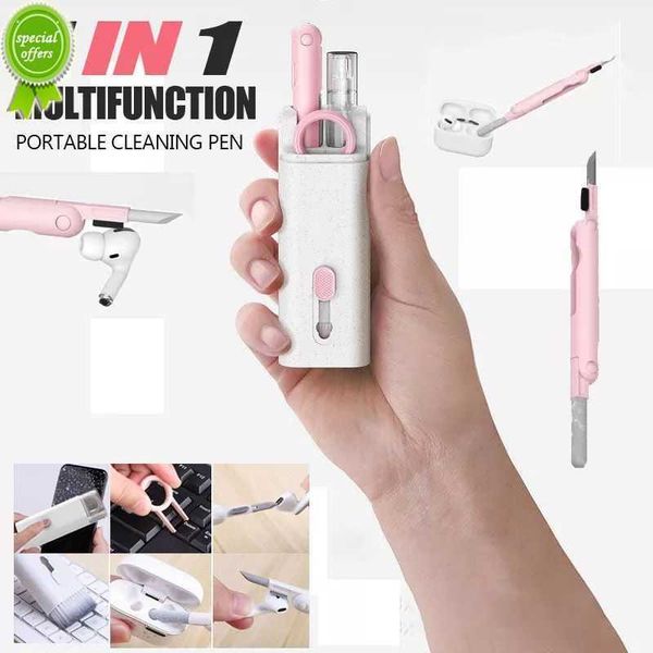 

new 7 in 1 computer keyboard cleaner brush kit earphone cleaning pen for headset keyboard cleaning tools cleaner keycap puller kit