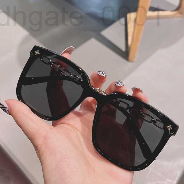

sunglasses designer 2022 new gm women's net red large frame small fragrant ins fashion trend street pgraphy glasses 163e, White;black