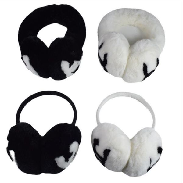 

earmuffs for boys and girls winter warm cute fur plush earmuffs for kids fit into headbands324n, Blue;gray