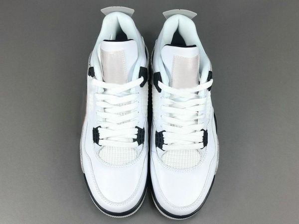 

2023 basketball shoes jumpman 4 og white cement white fire red tech grey black fashion sport zapatos sneakers chaussures excellent quality s