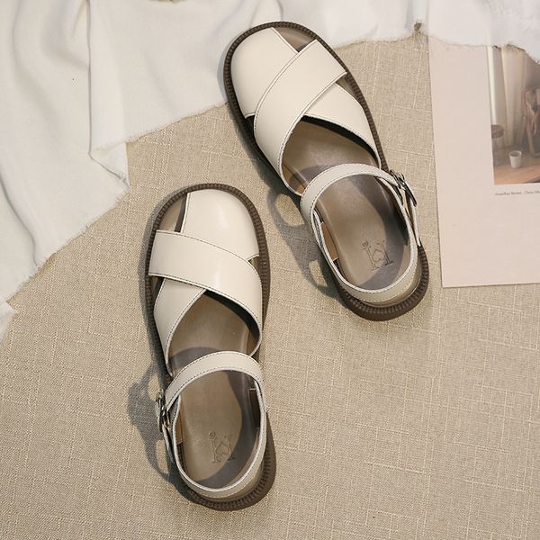 

sandals soft leather sandals woman summer women sandals shoes fashion women walking sandals open toe shoes for women footwear 230313, Black