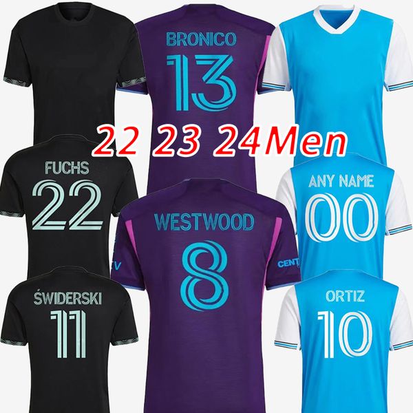 

22 23 charlotte fc swiderski men soccer jerseys 2022 2023 fuchs bender ortiz alcivar ruiz walkes armour home away white joint version shirt, Black;yellow