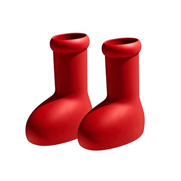 

designer rain boot astro boys carton red boots fashion waterproof platform rainboots thick bottom rubber shoes eu 35-44, Black