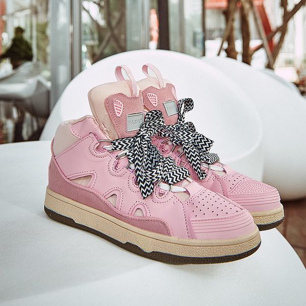 

dress shoes for men women's sneakers fashion pink casual tenis woman trainers 41 42 breathable women sport plus size 230313, Black