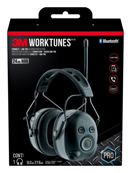 

3m worktunes connect am/fm hearing protector bluetooth technology