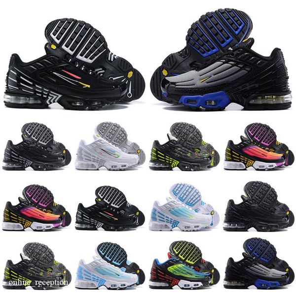 

tn plus 3 iii tuned chaussures kids shoes boys triple black og baby children trainers sneakers sports runners