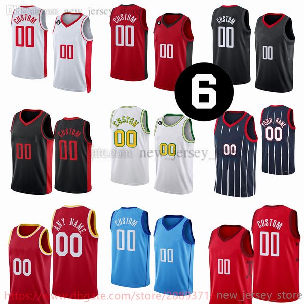

custom 2022-23 new season printed basketball jerseys add 6 patch red white jerseys. message any number and name on the order, Black