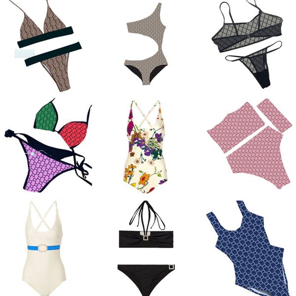 

women swimwear designer b fashion swimsuit girls bathing suit textile summer swimwear bikinis set one-piece swim clothing swimming bikini ba, White;black