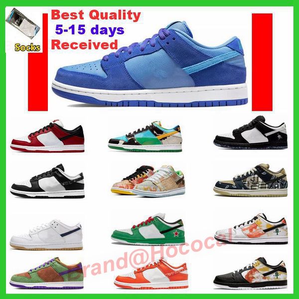 

brand authentic low shoes ice do2326-001 outdoor dunks white blue sports sneakers women mens original ho0925hococal