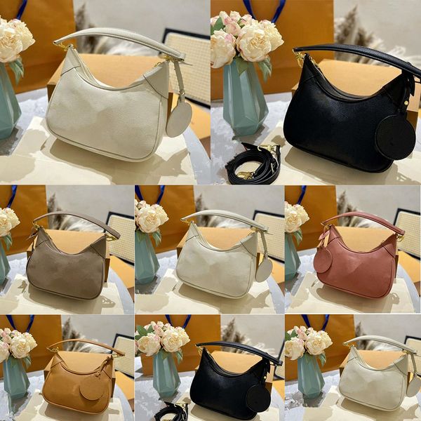 

mini underarm bag crescent moon handbags purse old flower crossbody bags shoulder wrist bags high canvas genuine leather quality fashion let