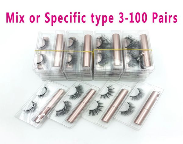 

make up magnetic eyeliner lashes eyelashes sets 3d mink fake eyelash waterproof liquid eyelash makeup3952131