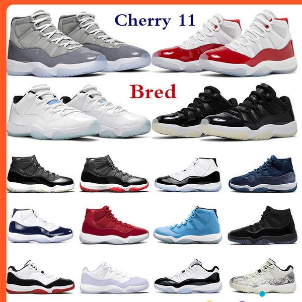 

11s mens cherry basketball shoes retros low cool grey 25th anniversary bred concord women 11 midnight navy velvet cap and gown outdoor, Black
