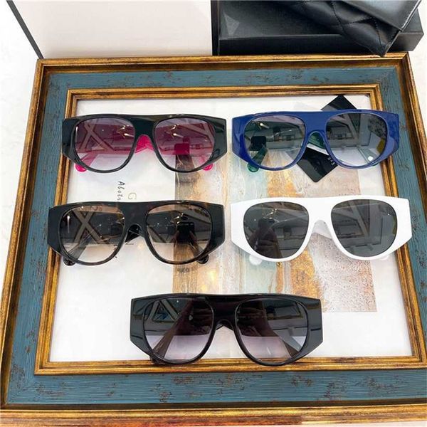 

sunglasses 2023 new xiaoxiangjia's fashion personalized ling lattice leg and star sunglasses ch9001, White;black