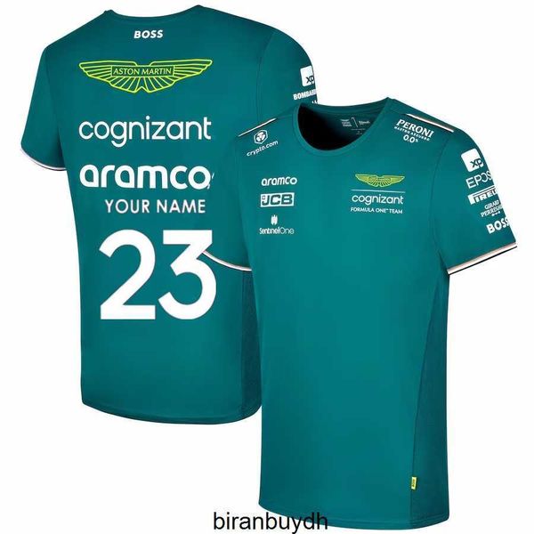 

cycling men's t-shirts aston martin aramco cognizant f1 2023 official team t-shirt size s-m--xl-xxl-3xl-4xl-5xl, White;black
