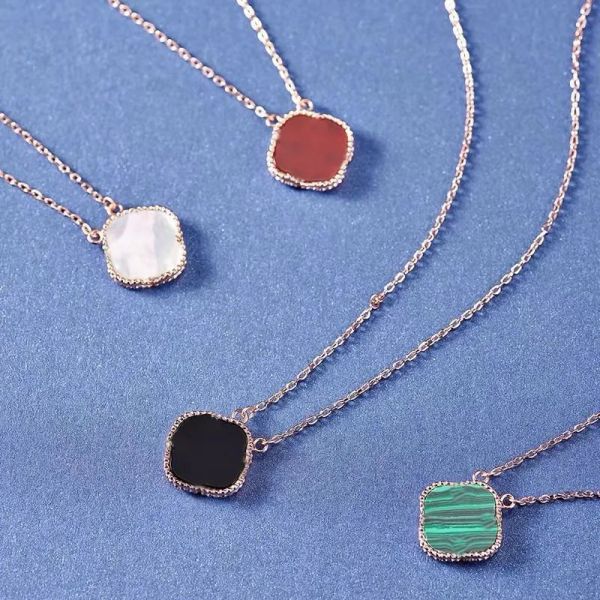 

fashion flowers four-leaf clover cleef pendant necklace luxury designer necklace 14k gold necklaces jewelry pendant necklaces gold, Silver