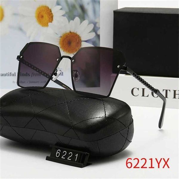 

sunglasses 2023 new women's polarizing trend frameless driving tide 6221, White;black