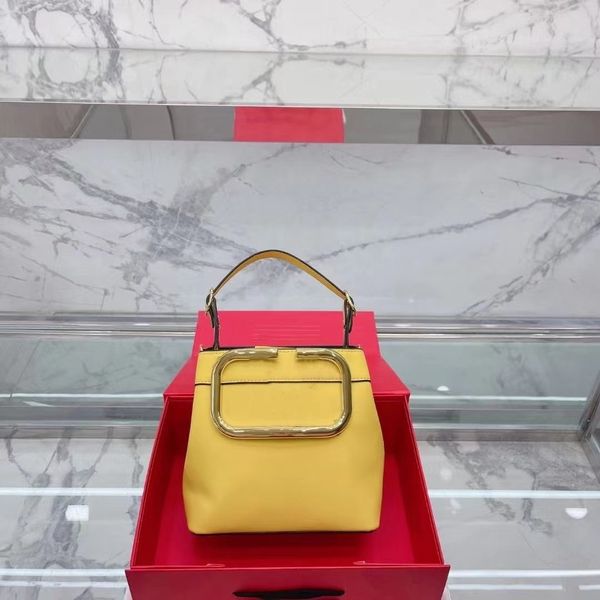 

high-end leather handbag single shoulder crossbody bag women's brand purse fashion design round bucket portable tote bag luxury all-mat