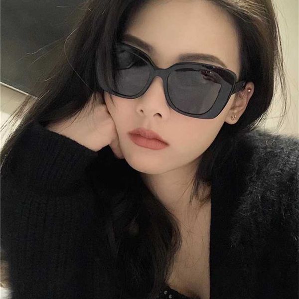

sunglasses 2023 new new xiaoxiangfeng 5422 letter studded spectacle leg net red li nian same personalized, White;black