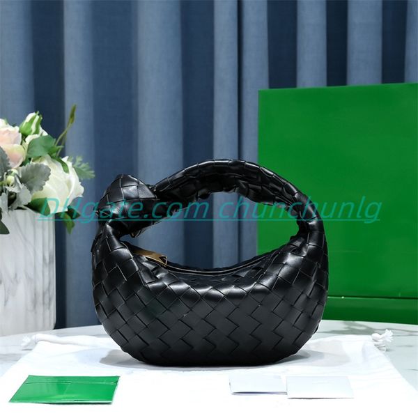 

armpit shoulder bags fashion woven leather handbags luxury designer moon shaped totes women' cosmetic bags cross body purses hobo clutc