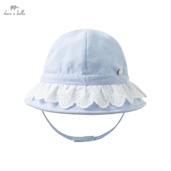 

caps hats db17705 dave bella summer fashion born baby girls cute bow striped print girl hat 230313, Yellow