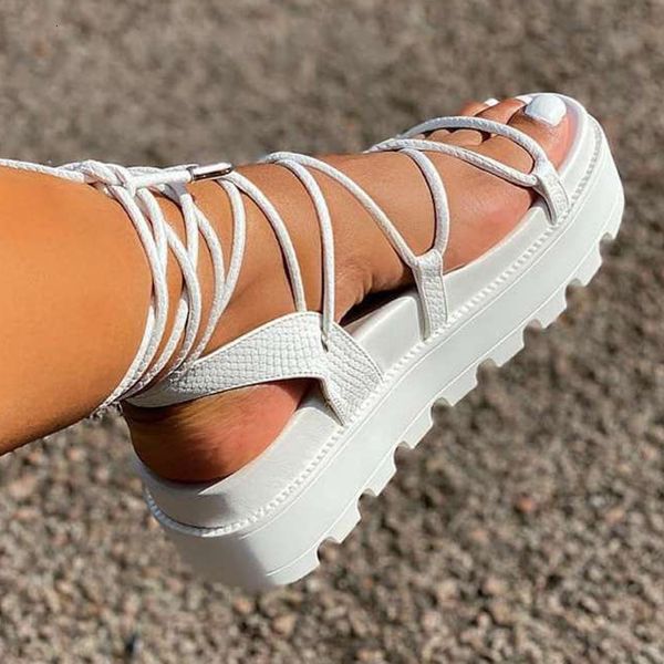

sandals fashion woman gladiator sandals ladies wedge shoes female lace up platform shoes women cross straps boots thick bottom sandals 23031, Black