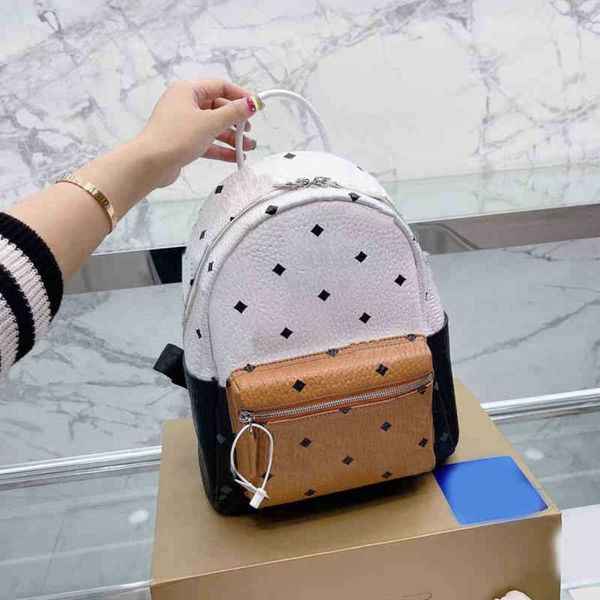 

designer luxury backpack designers bookbags fashion all-match color matching large multifunction schoolbag 220905