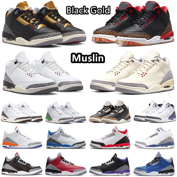 

jumpman 3 white cement basketball shoes muslin dark iris cardinal red black gold desert elephant lucky green kumquat fire red sport sneakers