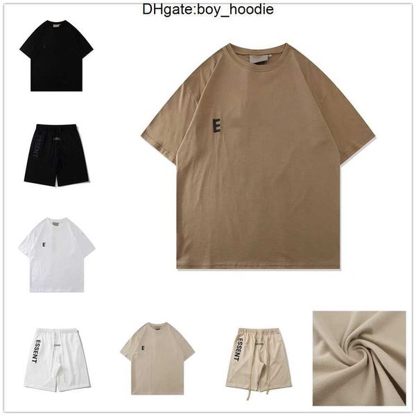 

summer men's pants high street fg correct edition ess commodity 1977 flocking stamping 5-point shorts for men and women casual versatil, White;black