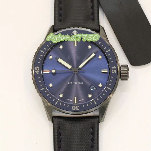 

2023new gf factory watch diameter 43mm with cal.1315 movement splint purplish ruby bearing satin matte fluorine rubber wet band designer wat, Slivery;golden