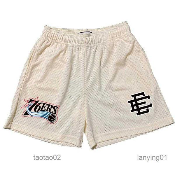 

men's shorts mens sports casual eric emanuel ee summer quick dry mesh beach sweatpants gym fitness bodybuilding short pantsmen'sgl, White;black