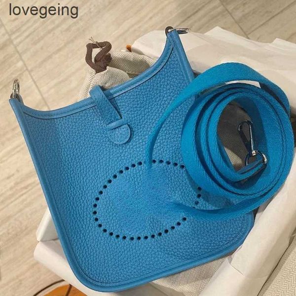 

designer bag hand bags mini 2023 wax evelynbag tote sewn thread h cowhide women's togo leisure 18cm with 67oh