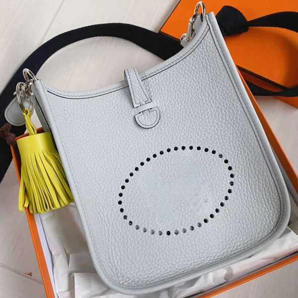 

designer bag h evelynbag hand thread bags 2023 sewn wax mini tote cowhide women's togo leisure 18cm 4p99 with q0u3