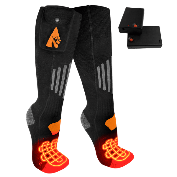 

actionheat wool aa battery heated socks