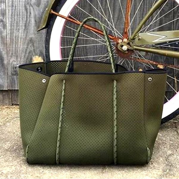 

sunny beach luxury women totes shoulder bag large beach neoprene light handbags bolsas female lj210203225v