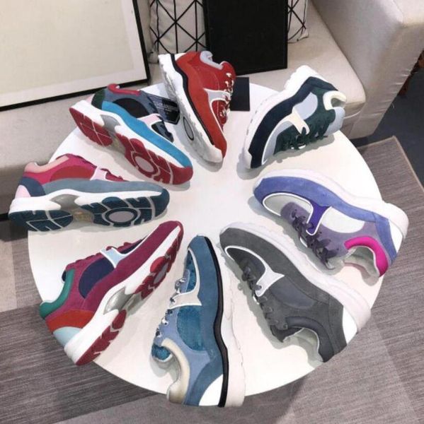

2022 designer sneakers men women reflective casual shoes party velvet calfskin mixed fiber with box size 35-46, Black