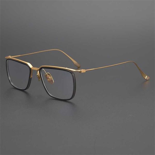 

sunglasses 2023 new japanese style exquisite glasses show small face plain color ultra light pure titanium myopia frame for men and women, White;black