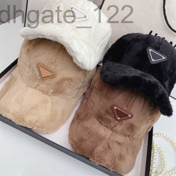 

designer winter cashmere baseball cap for men women fashion triangle caps beanie bonnet bucket hat fv5f, Blue;gray